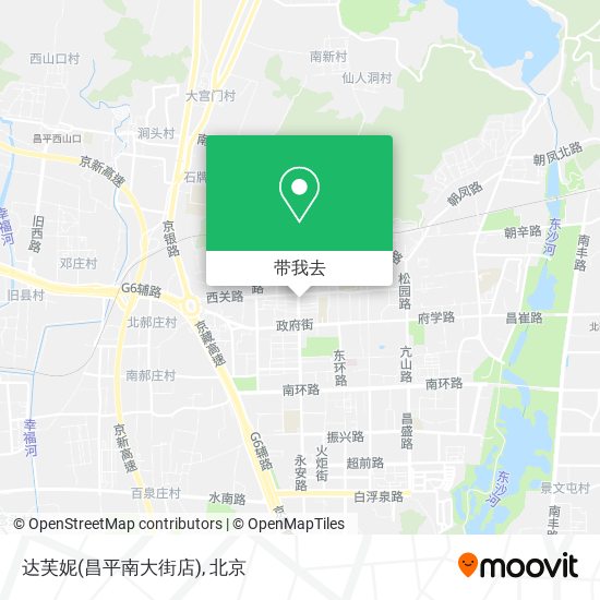 达芙妮(昌平南大街店)地图