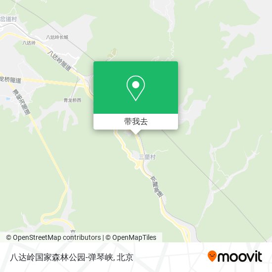 八达岭国家森林公园-弹琴峡地图