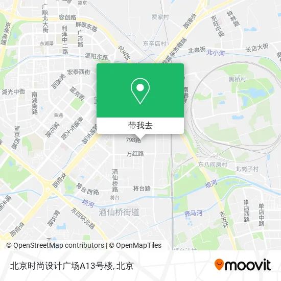 北京时尚设计广场A13号楼地图