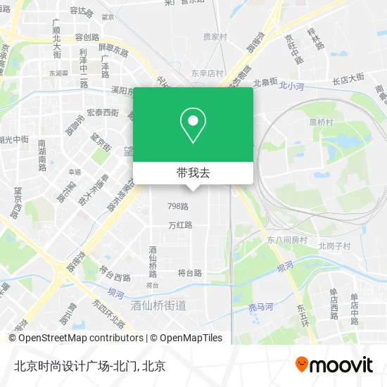 北京时尚设计广场-北门地图