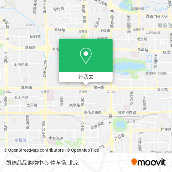 凯德晶品购物中心-停车场地图