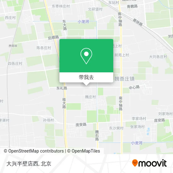 大兴半壁店西地图