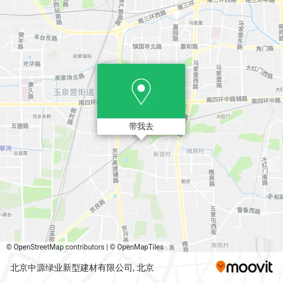 北京中源绿业新型建材有限公司地图