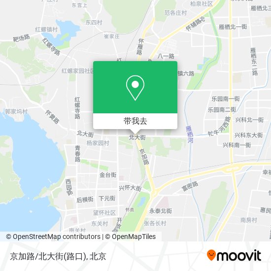 京加路/北大街(路口)地图