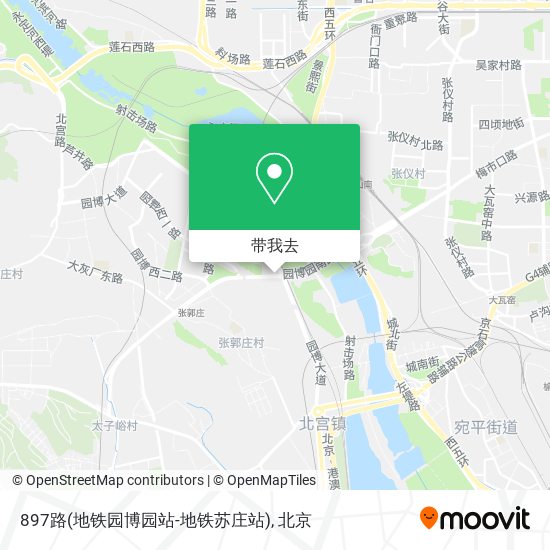 897路(地铁园博园站-地铁苏庄站)地图