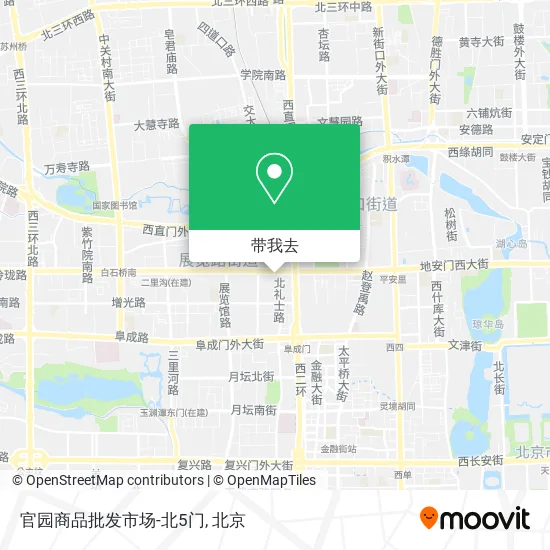 官园商品批发市场-北5门地图