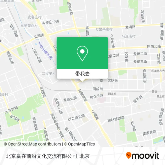 北京赢在前沿文化交流有限公司地图