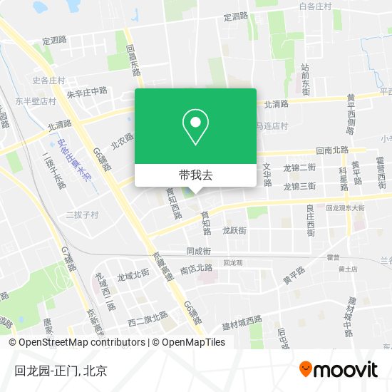 回龙园-正门地图