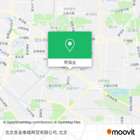 北京首金泰德商贸有限公司地图