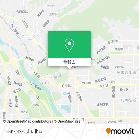 首钢小区-北门地图