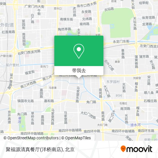 聚福源清真餐厅(洋桥南店)地图