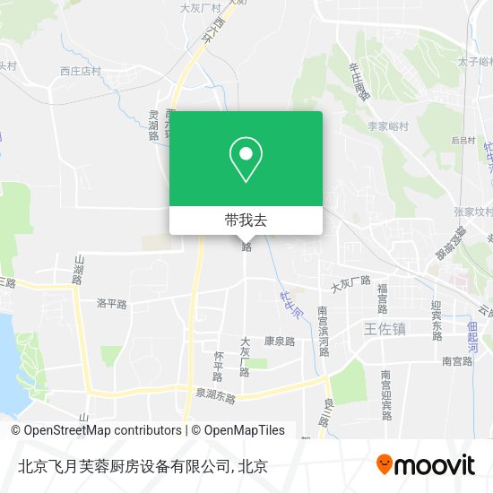 北京飞月芙蓉厨房设备有限公司地图