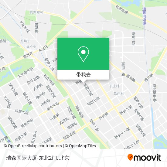 瑞森国际大厦-东北2门地图