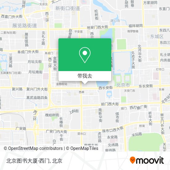 北京图书大厦-西门地图