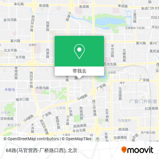 68路(马官营西-厂桥路口西)地图