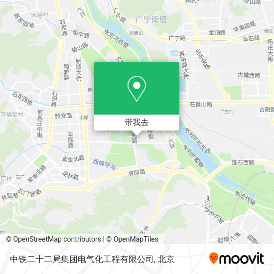 中铁二十二局集团电气化工程有限公司地图