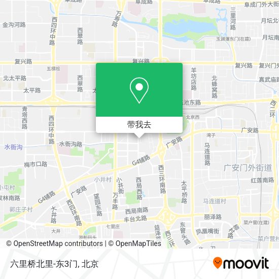 六里桥北里-东3门地图