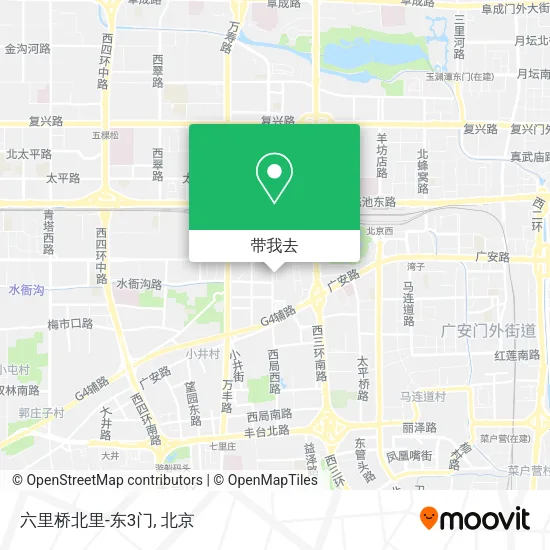 六里桥北里-东3门地图