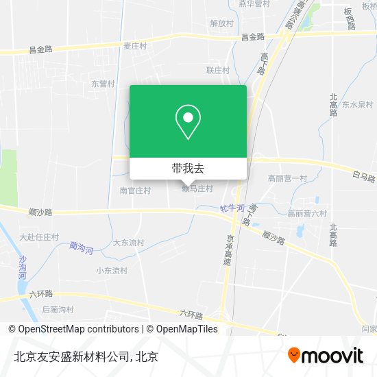 北京友安盛新材料公司地图
