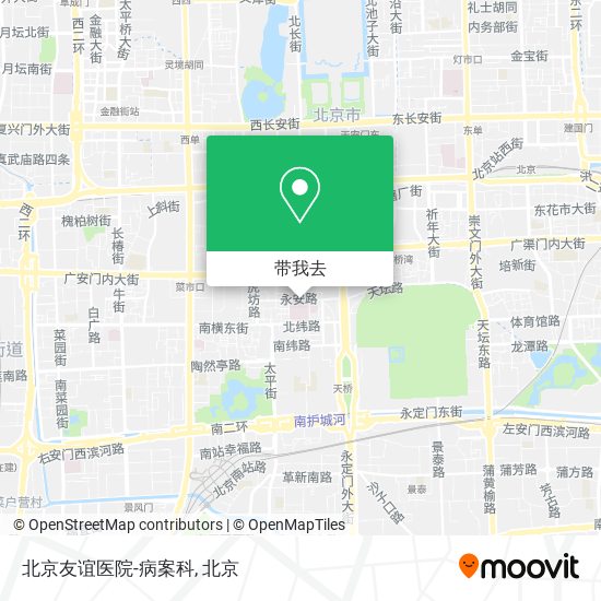 北京友谊医院-病案科地图