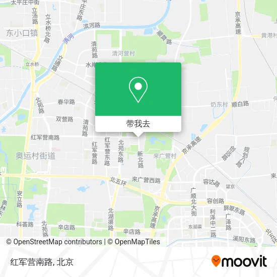 红军营南路地图