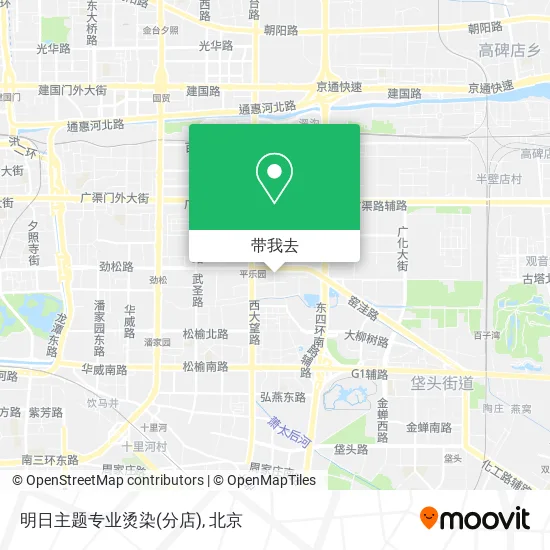 明日主题专业烫染(分店)地图