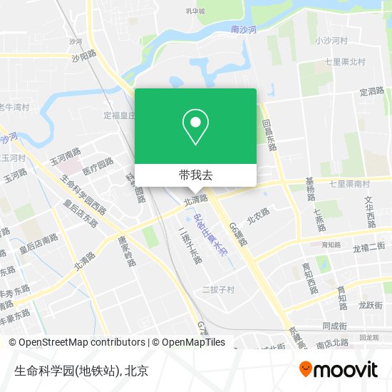 生命科学园(地铁站)地图