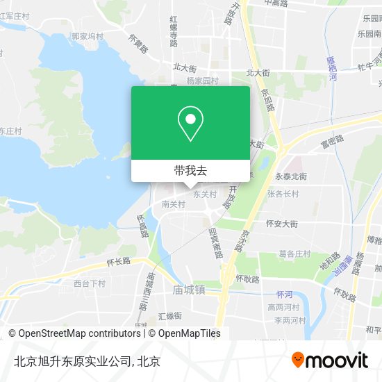 北京旭升东原实业公司地图