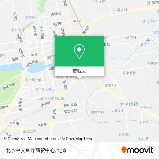 北京中义鱼洋商贸中心地图