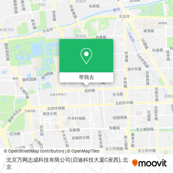 北京万网志成科技有限公司(启迪科技大厦C座西)地图