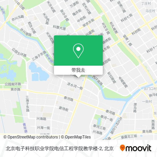 北京电子科技职业学院电信工程学院教学楼-2地图
