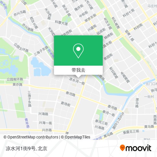 凉水河1街9号地图