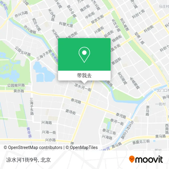 凉水河1街9号地图
