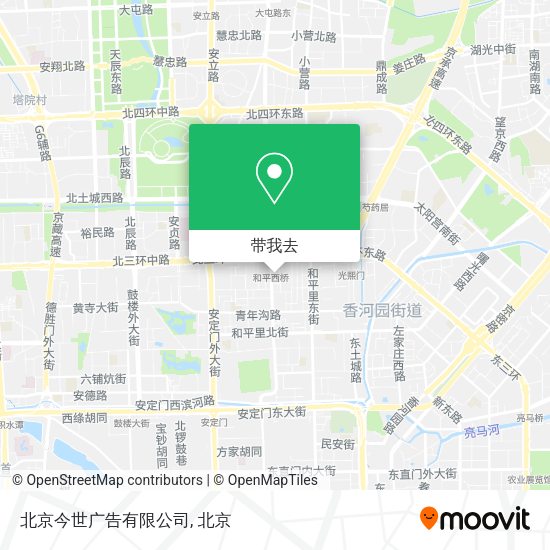 北京今世广告有限公司地图