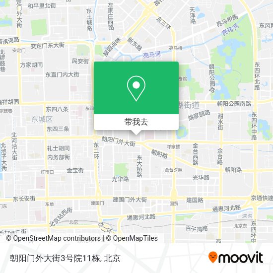朝阳门外大街3号院11栋地图