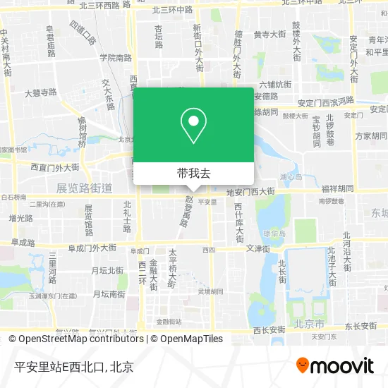 平安里站E西北口地图