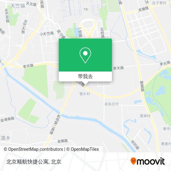 北京顺航快捷公寓地图