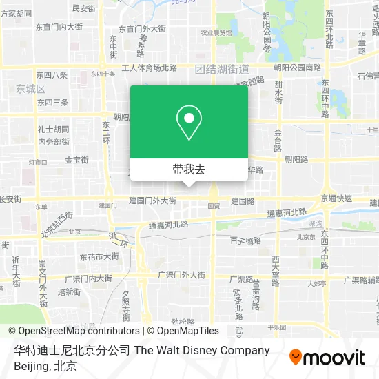 华特迪士尼北京分公司 The Walt Disney Company Beijing地图
