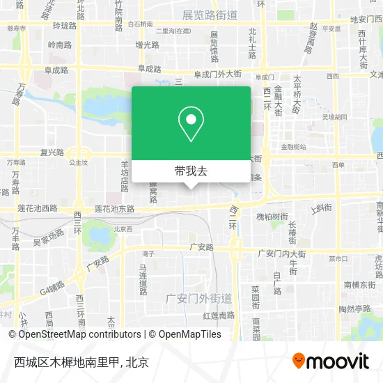 西城区木樨地南里甲地图