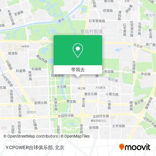 Y.CPOWER台球俱乐部地图