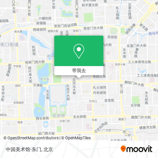 中国美术馆-东门地图