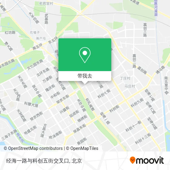 经海一路与科创五街交叉口地图