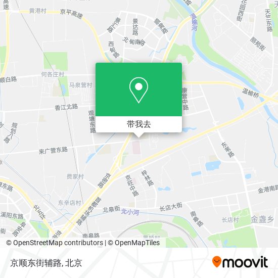 京顺东街辅路地图