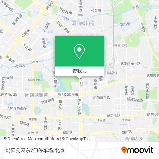 朝阳公园东7门停车场地图