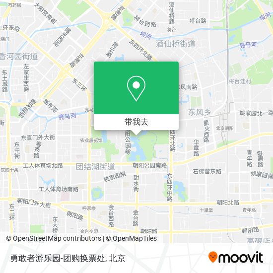 勇敢者游乐园-团购换票处地图