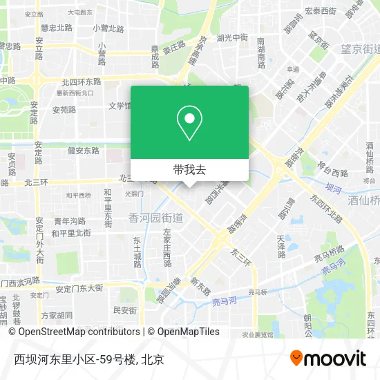 西坝河东里小区-59号楼地图