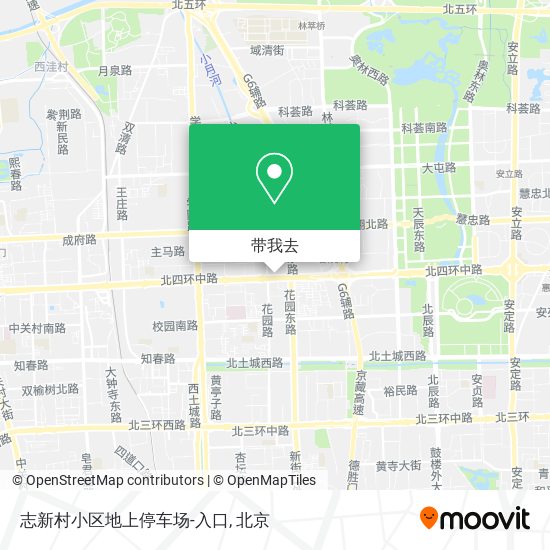 志新村小区地上停车场-入口地图