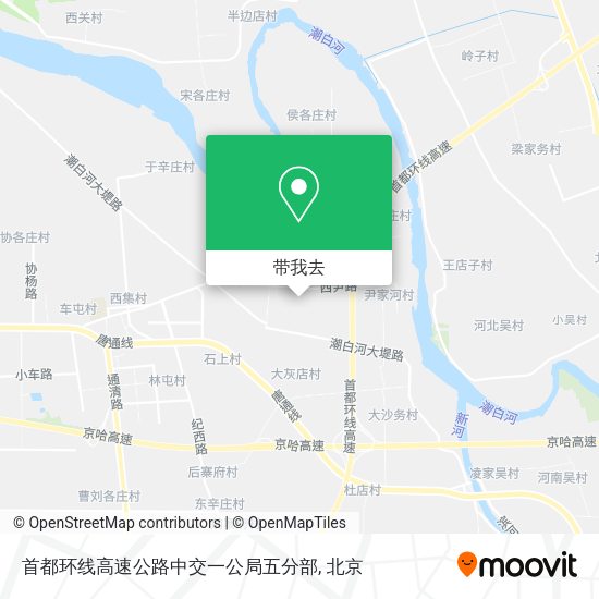 首都环线高速公路中交一公局五分部地图