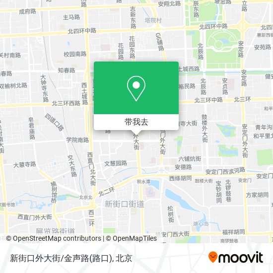 新街口外大街/金声路(路口)地图