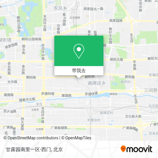 甘露园南里一区-西门地图